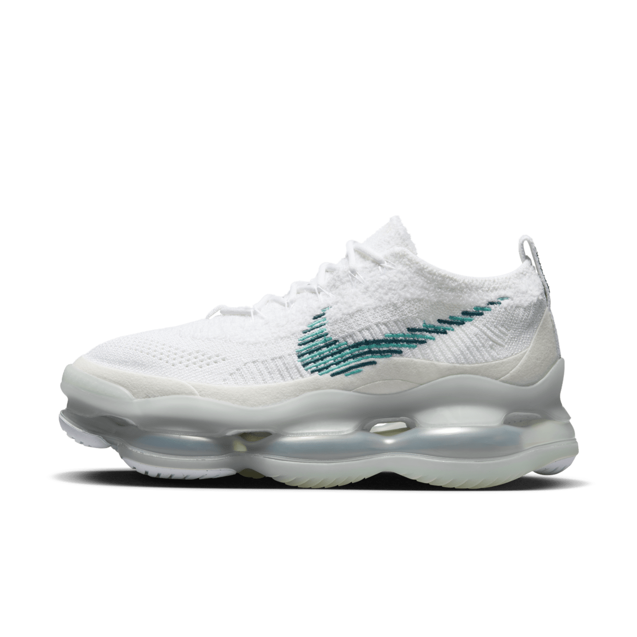 【NIKE公式】エア マックス スコーピオン フライニット 'White and Geode Teal' (DJ4701-100 / NIKE AM SCORPION FK)