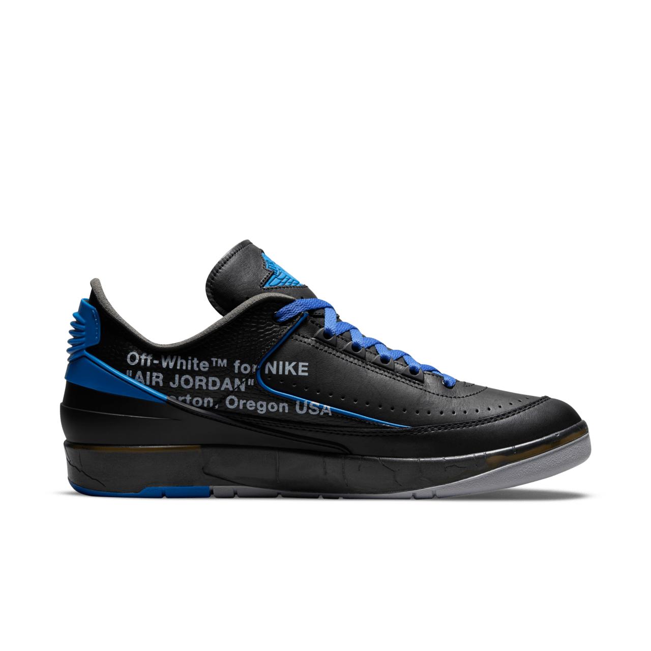 Air Jordan 2 Low x Off-White™️ 'Black and Varsity Royal' (DJ4375-004) Release Date