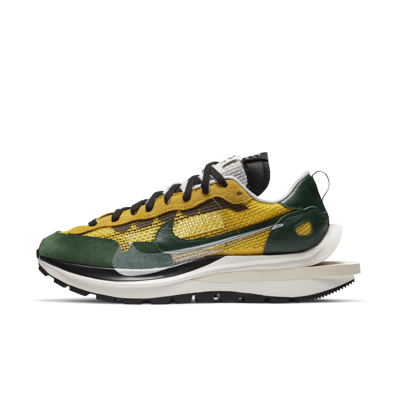 Nike x sacai VaporWaffle 'Tour Yellow & Gorge Green-Sail' Release Date. Nike  SNKRS