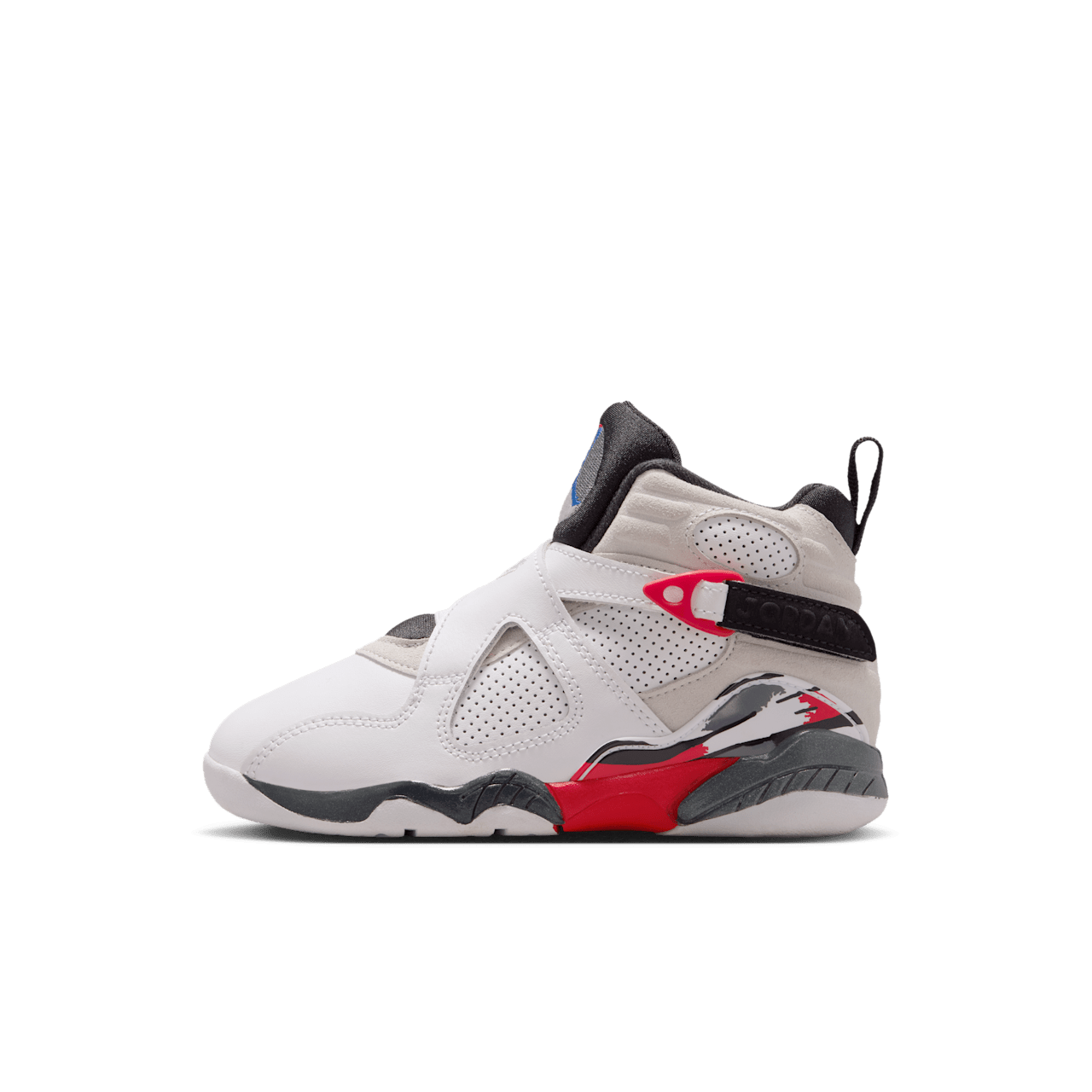 Little Kids' Jordan 8 'White and True Red' (305369-100)