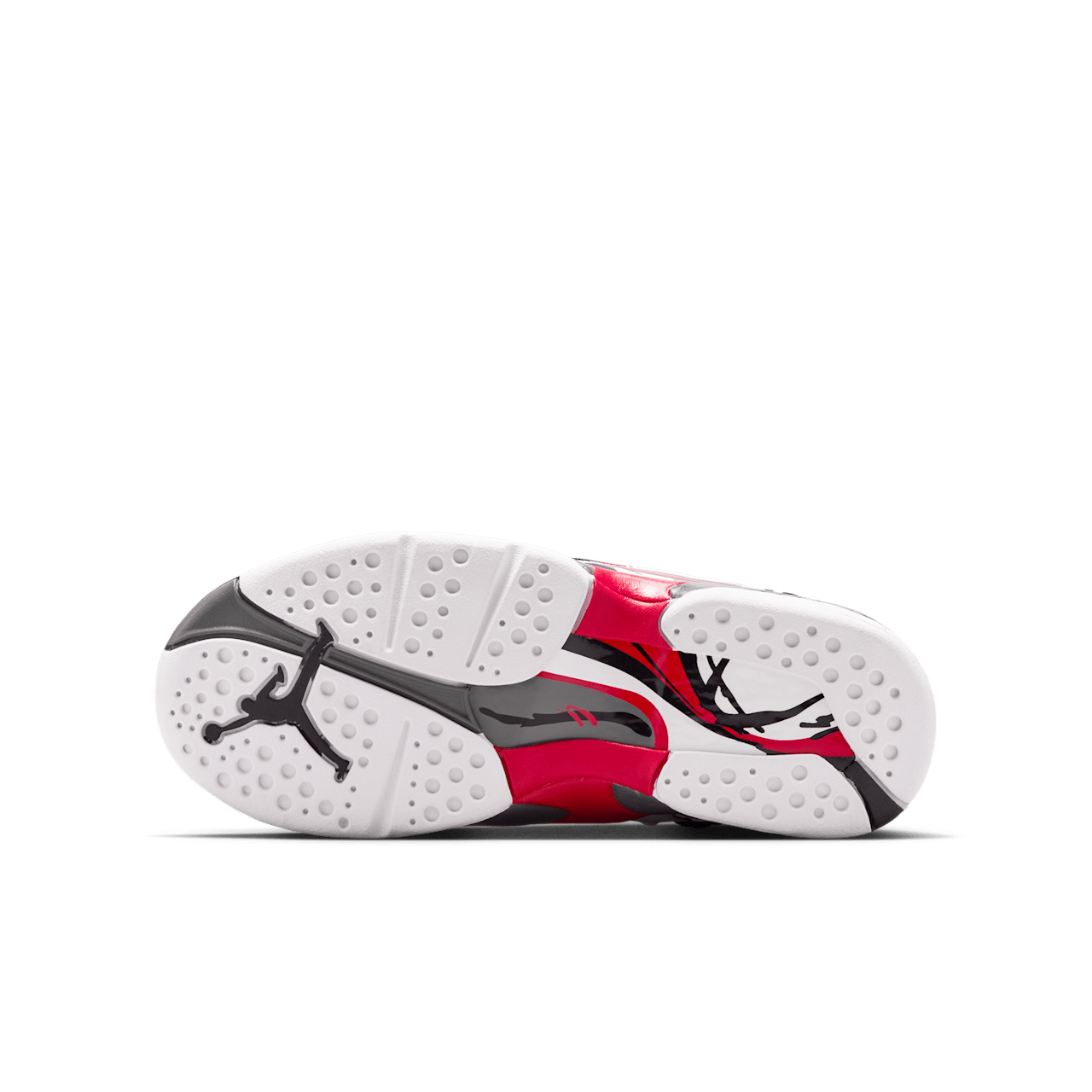 Big Kids' Air Jordan 8 'White and True Red' (305368-100)