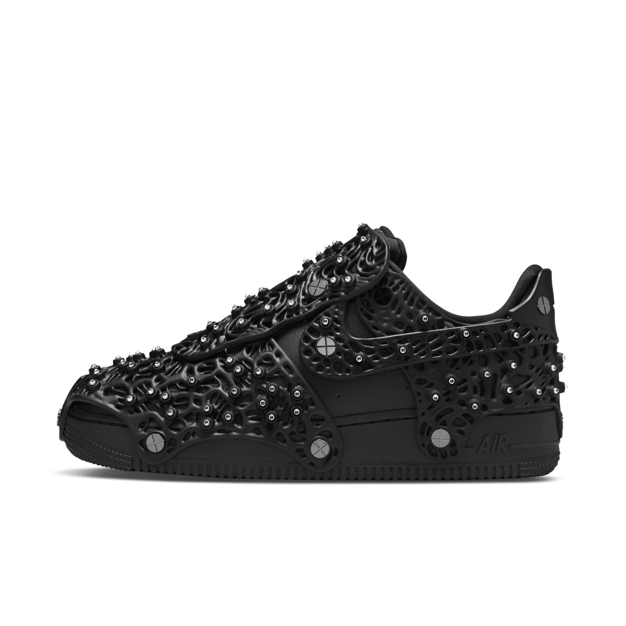 Women's Air Force 1 with Swarovski® retroreflective crystals 'Triple Black' (CV7668-001) Release Date