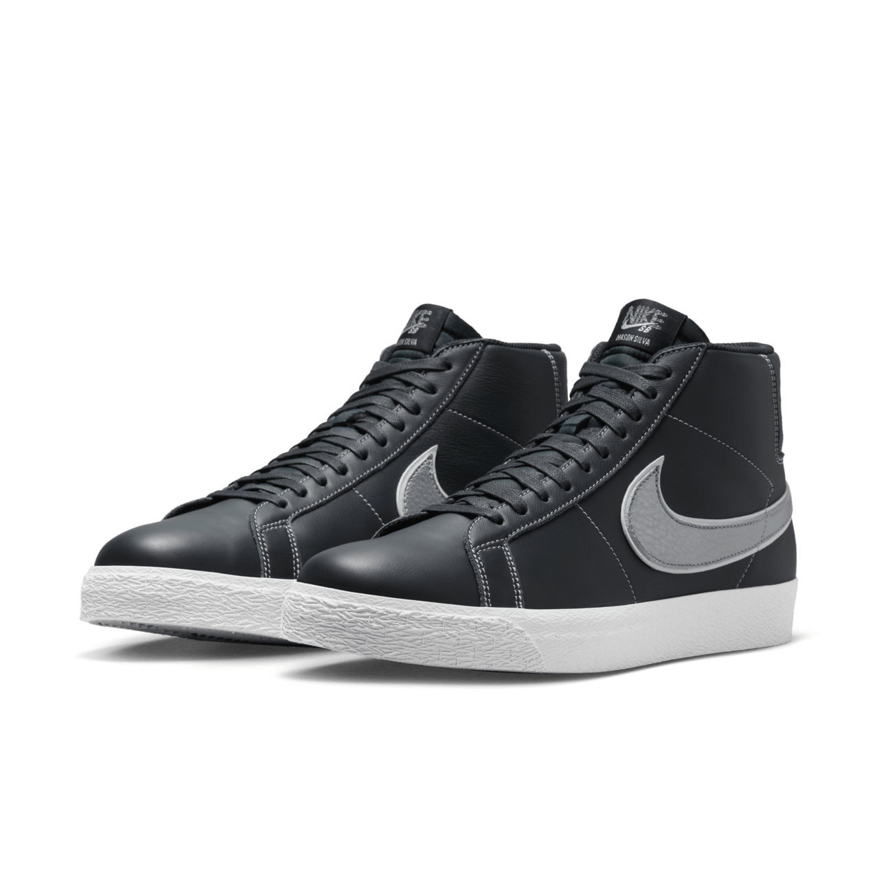 Nike SB Zoom Blazer 中筒鞋 x Mason Silva 'Dark Obsidian and Metallic Silver' (DZ7260-400) 銷售日期