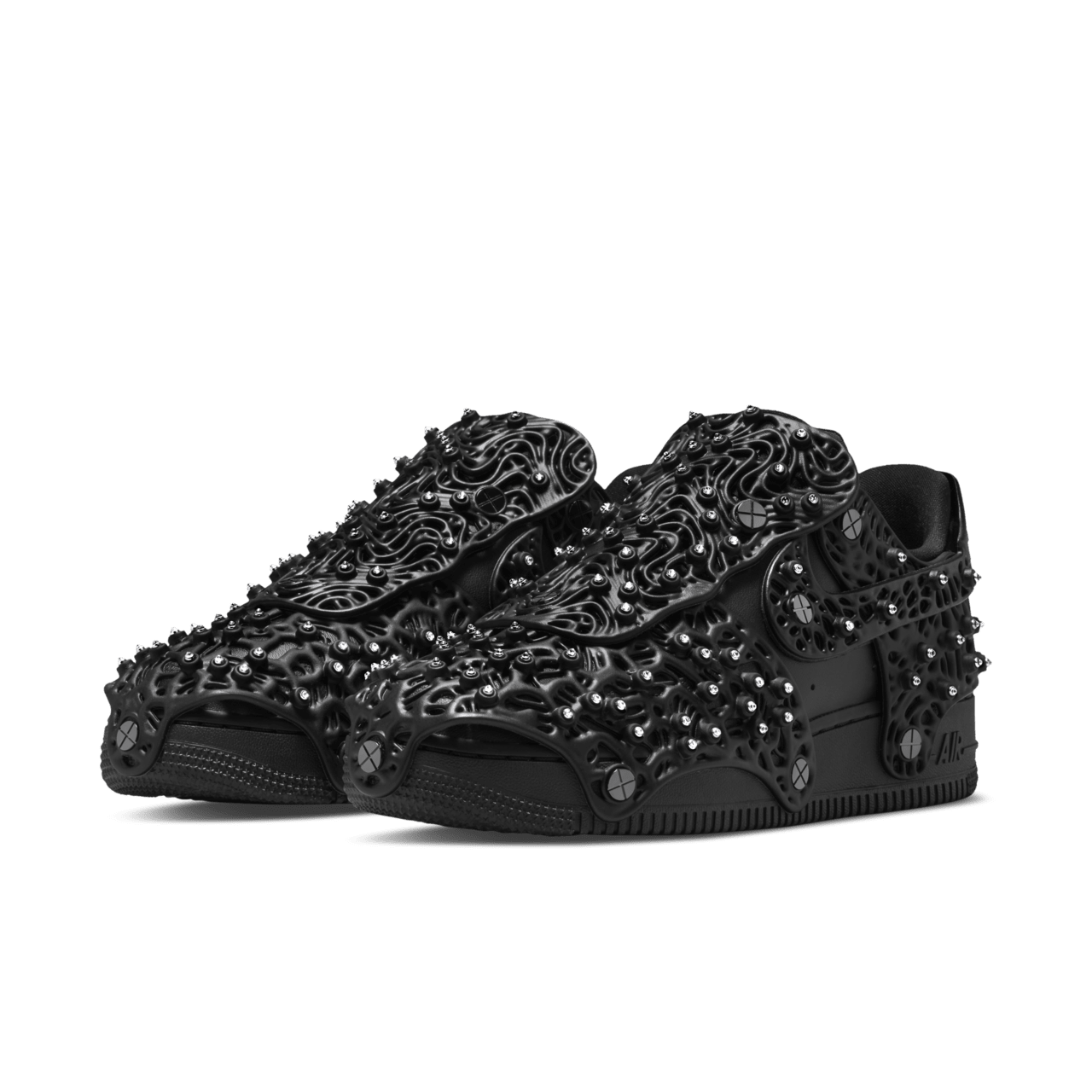 Women's Air Force 1 with Swarovski® retroreflective crystals 'Triple Black' (CV7668-001) Release Date