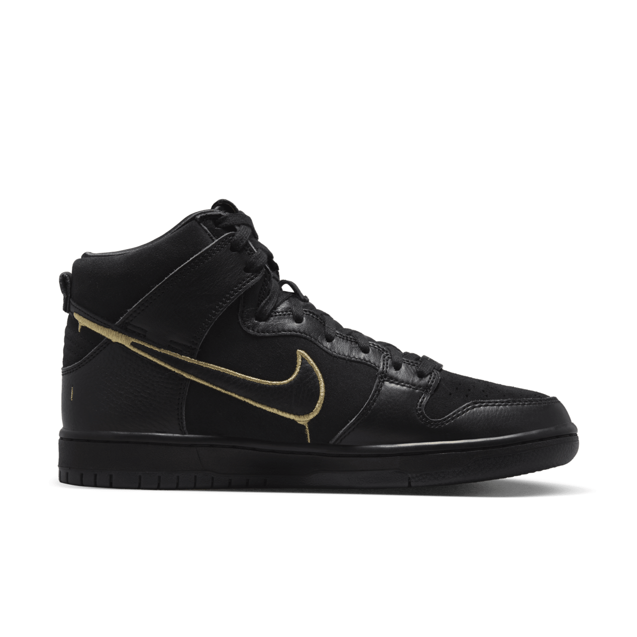 SB Dunk 高筒鞋 x FAUST 'Black and Metallic Gold' (DH7755-001) 發售日期