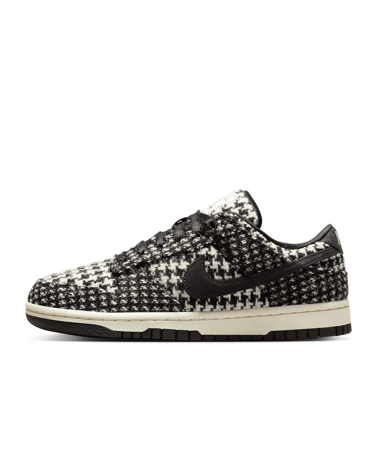 Women's Dunk Low x Harris Tweed® 'Black and Phantom' (HM4743-100) release date