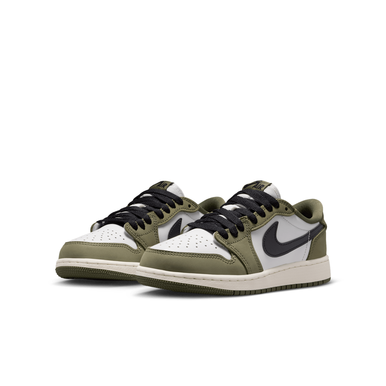 Big Kids' Air Jordan 1 Low 'Medium Olive and Summit White' Release Date