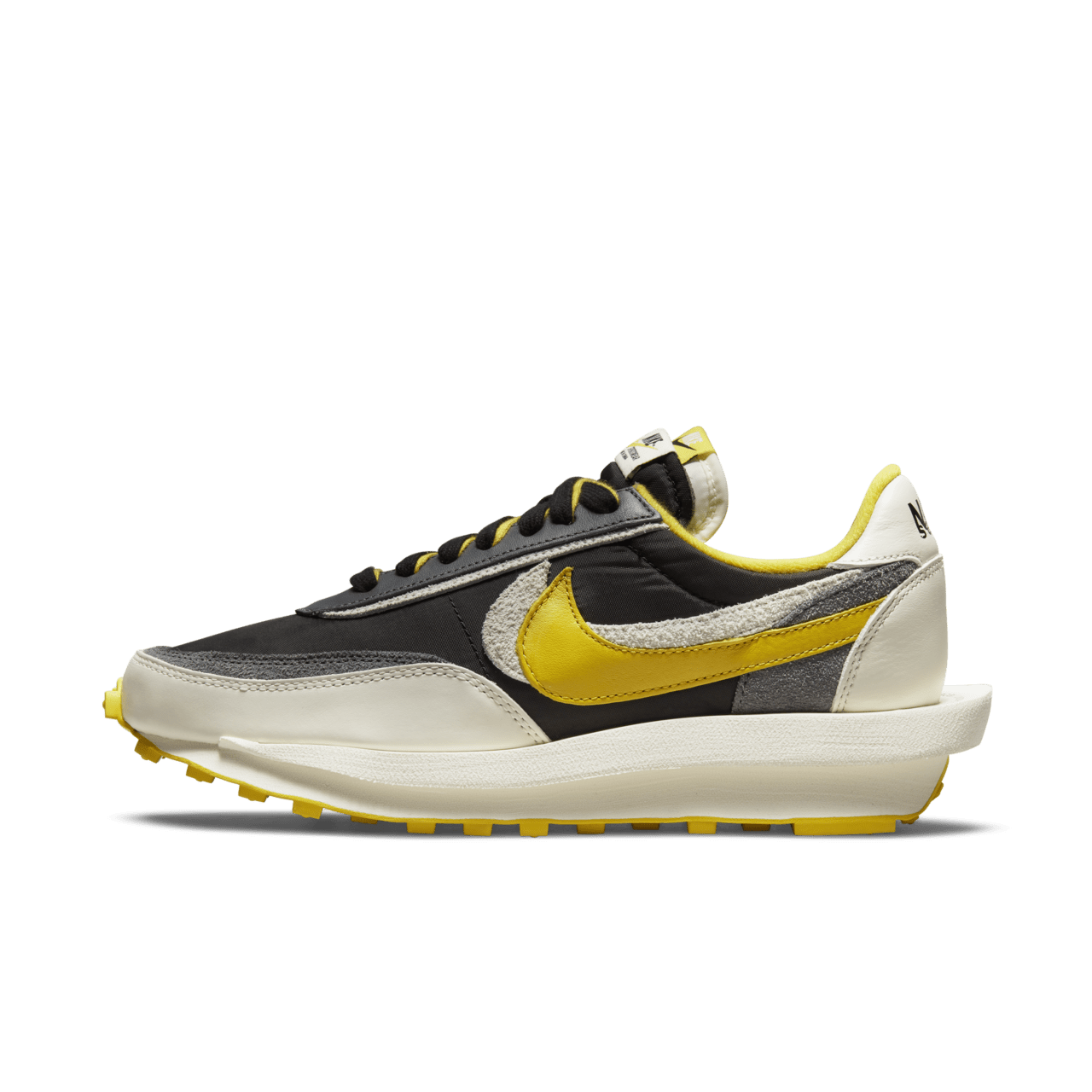 Fecha de lanzamiento del LDWaffle x sacai x UNDERCOVER Black and Bright Citron DJ4877 001 Nike SNKRS