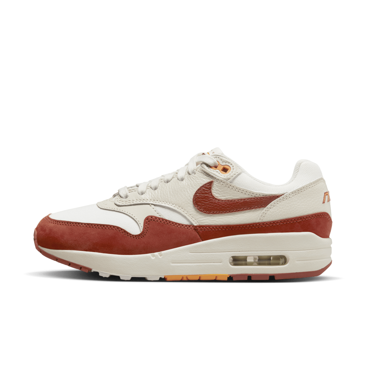 Fecha de lanzamiento del Air Max 1 "Rugged Orange and Sail" para mujer (FD2370-100)