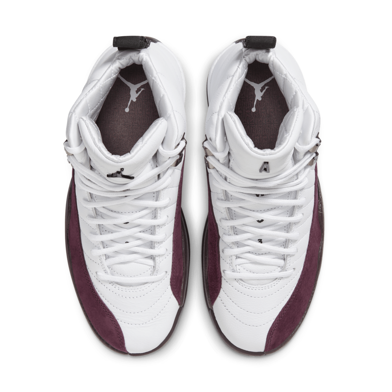 Women's Air Jordan 12 x A Ma Maniére 'White and Burgundy Crush' (DV6989-100)  Release Date. Nike SNKRS