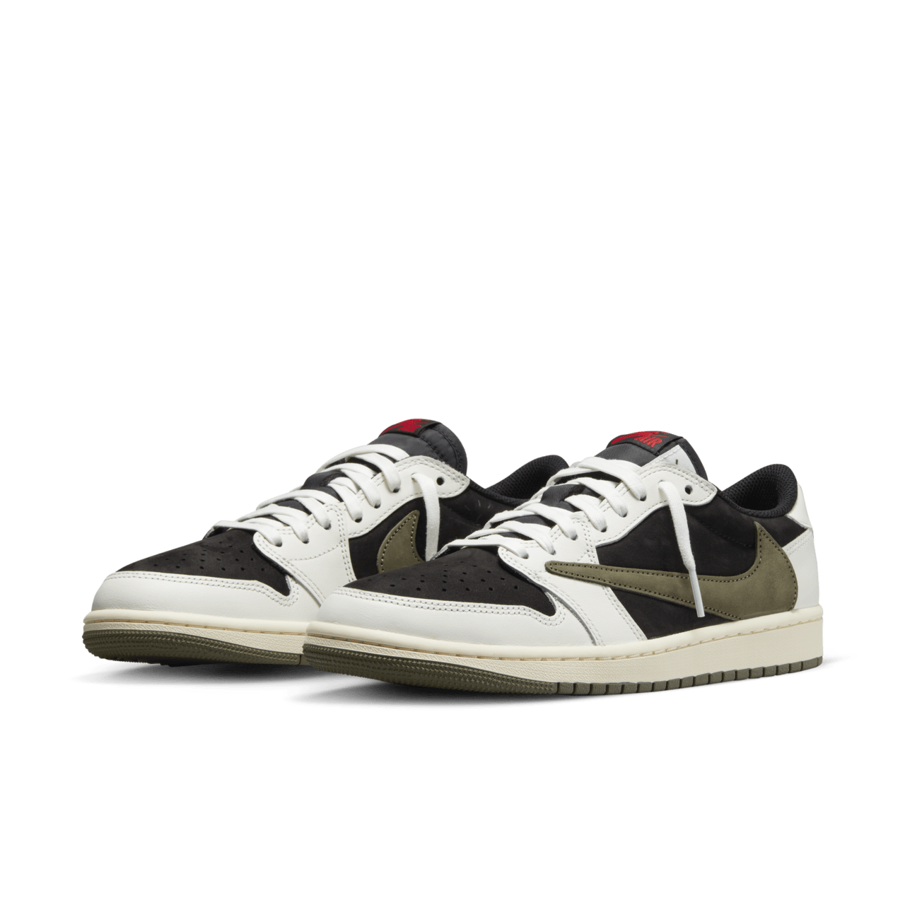 วันเปิดตัว Air Jordan 1 Low x Travis Scott "Medium Olive" ผู้หญิง (DZ4137-106)