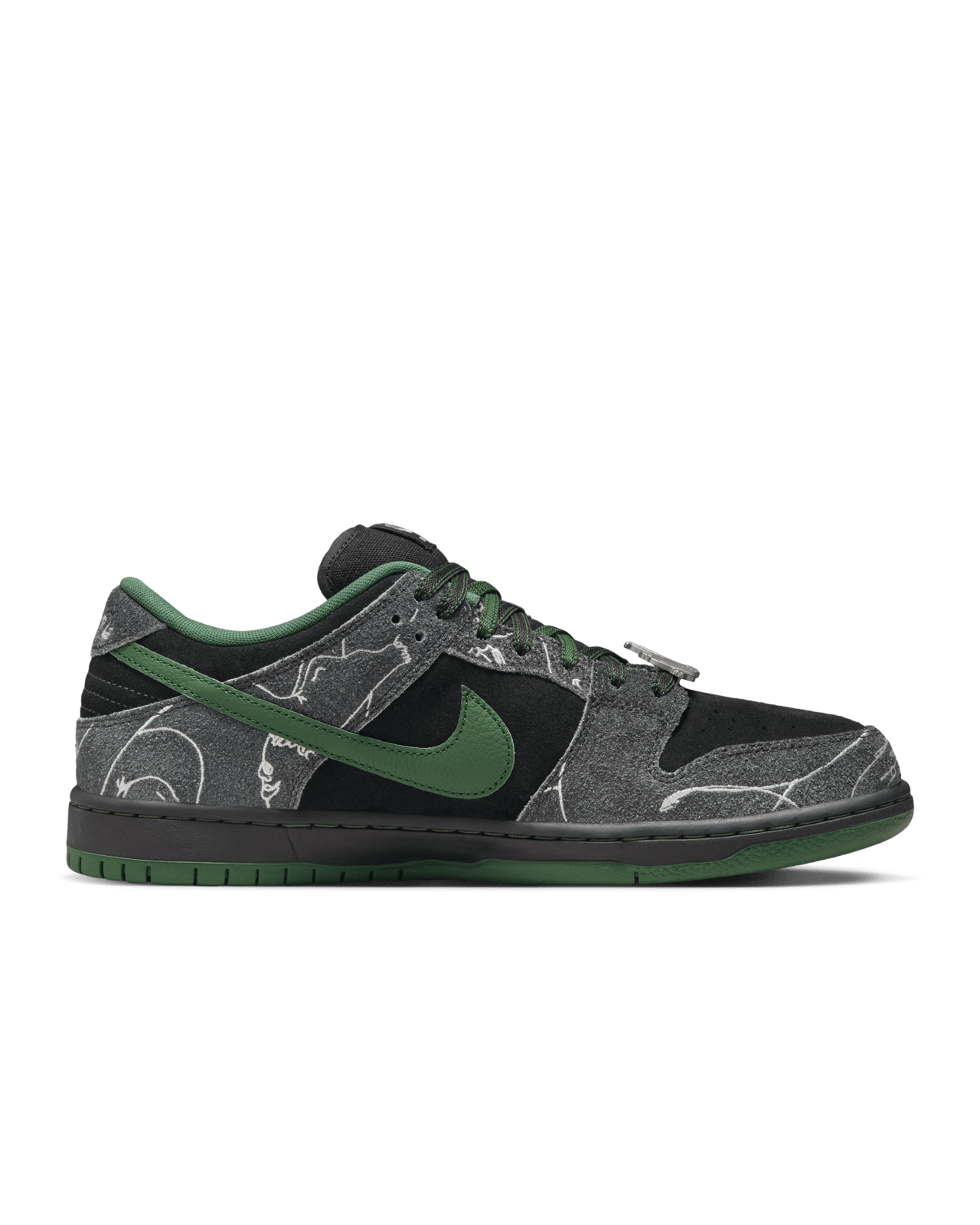 Nike SB Dunk 低筒鞋Pro x There 'Anthracite and Gorge Green