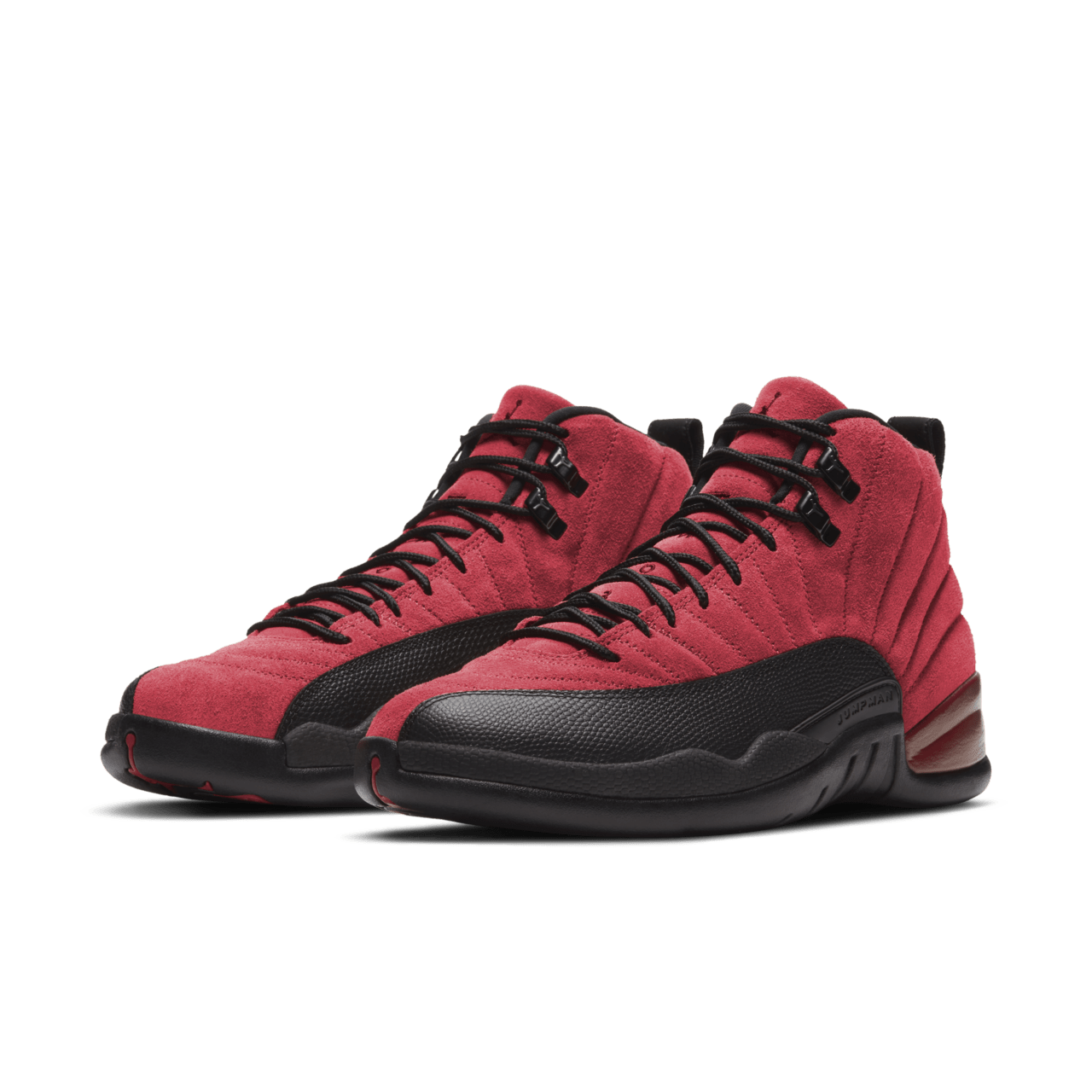 Red and white jordan 12's online