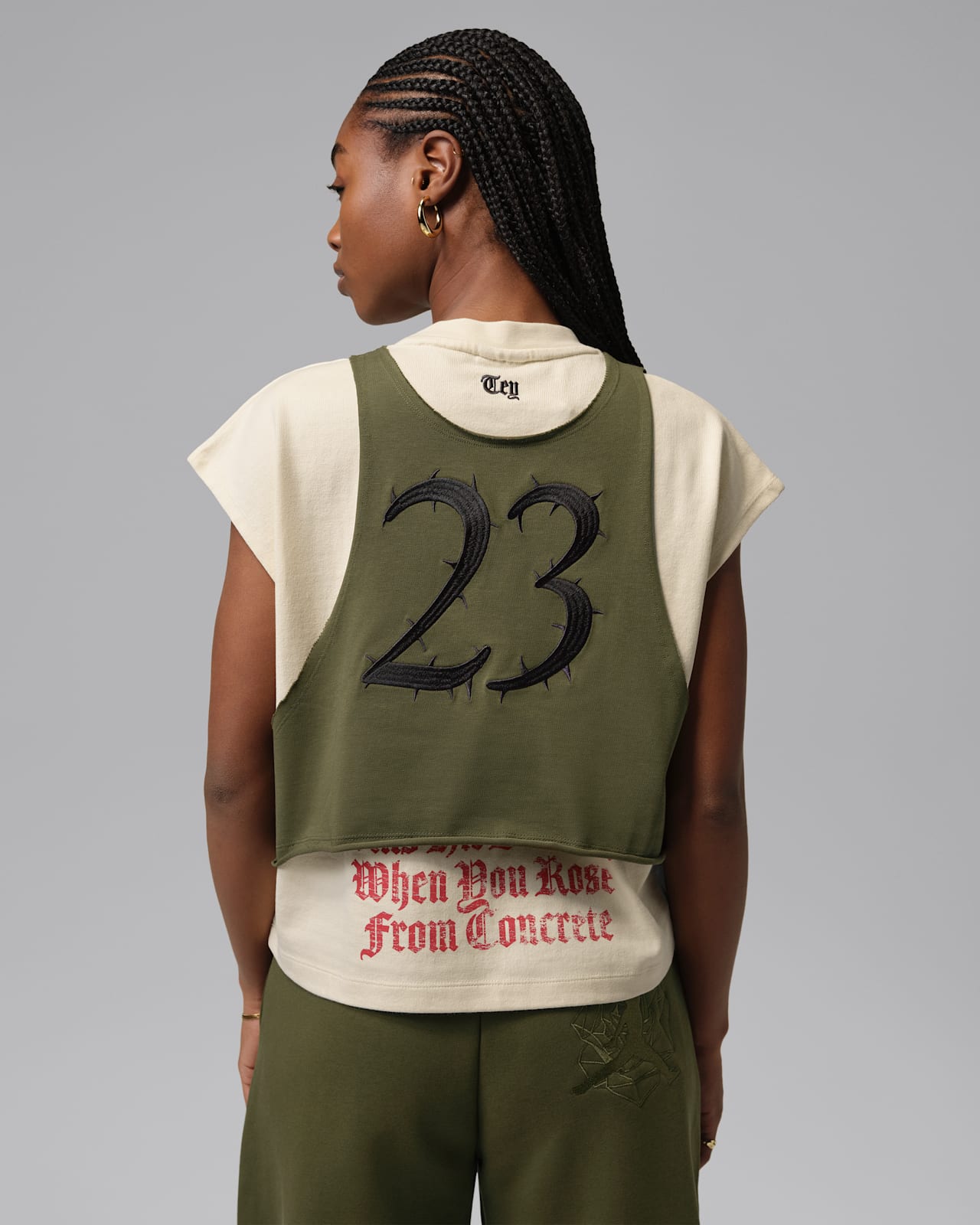 Jordan x Teyana Taylor Women's Tシャツ Sサイズ Jordan x Teyana Taylor Women's Vintage T-shirt Coconut Milk - SS23