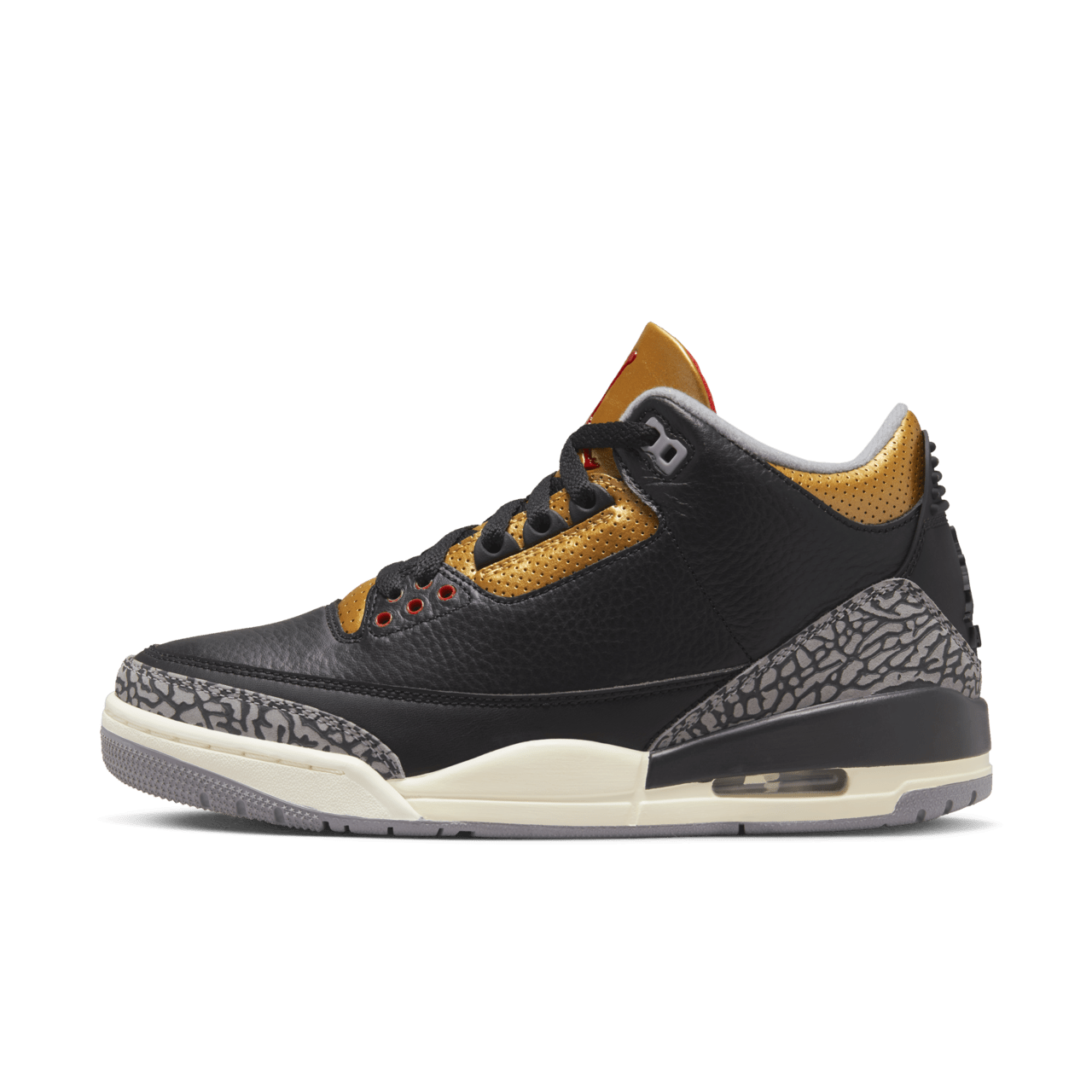 Fecha de lanzamiento del Air Jordan 3 "Black Gold" para mujer (CK9246-067)