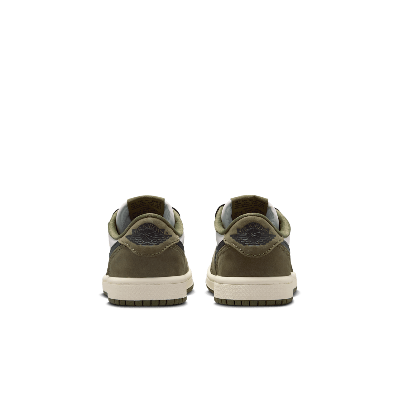 Little Kids' Jordan 1 Low 'Medium Olive and Summit White' (HQ6996-200)