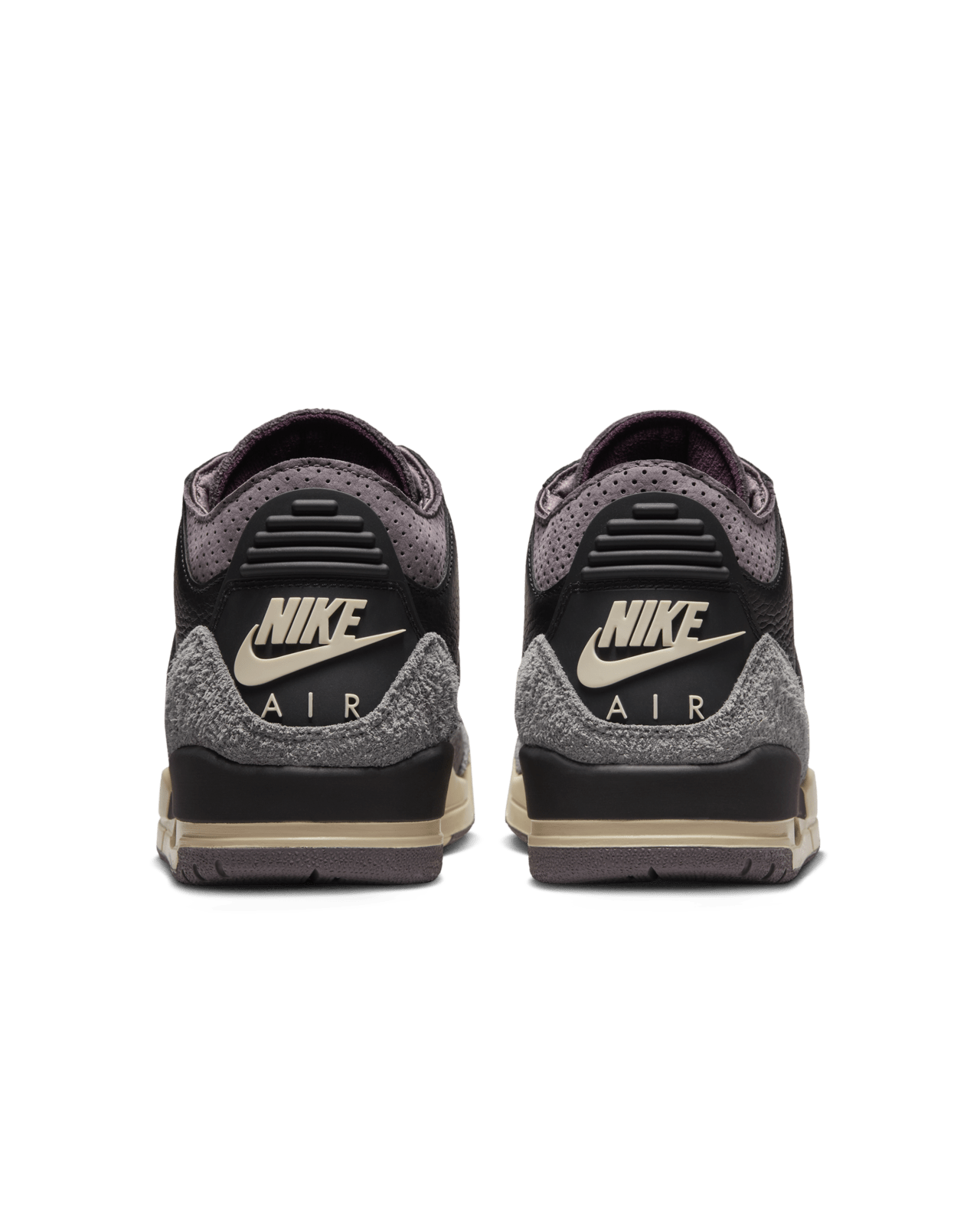 【NIKE公式】レディース エア ジョーダン 3 x ア マ マニエール 'Black and Flat Pewter' (FZ4811-001 / WMNS AJ 3 RETRO OG SP)