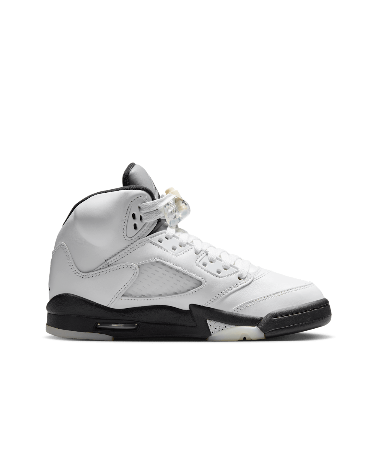 Big Kids' Air Jordan 5 Retro 'White and Black' (440888-110)