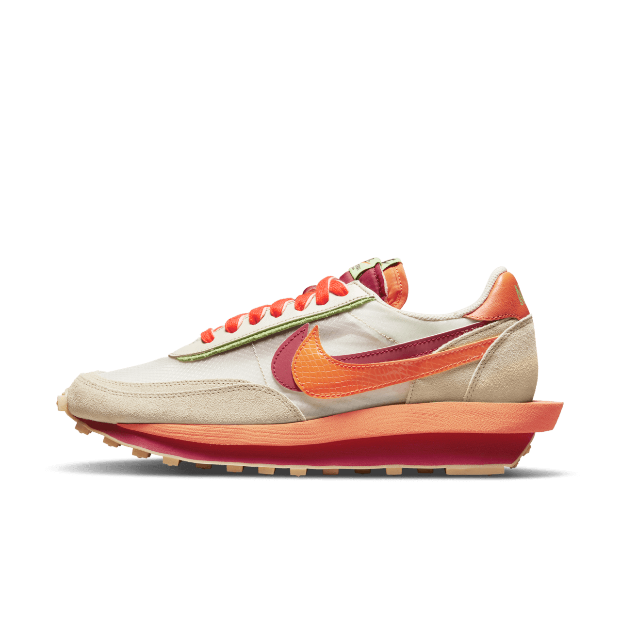 LDWaffle x sacai x CLOT „Orange Blaze” – megjelenési dátum