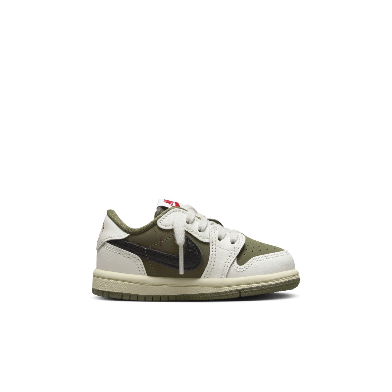 วันเปิดตัว Jordan 1 Low x Travis Scott "Reverse Olive" เด็กวัยหัดเดิน (DO5441-200)