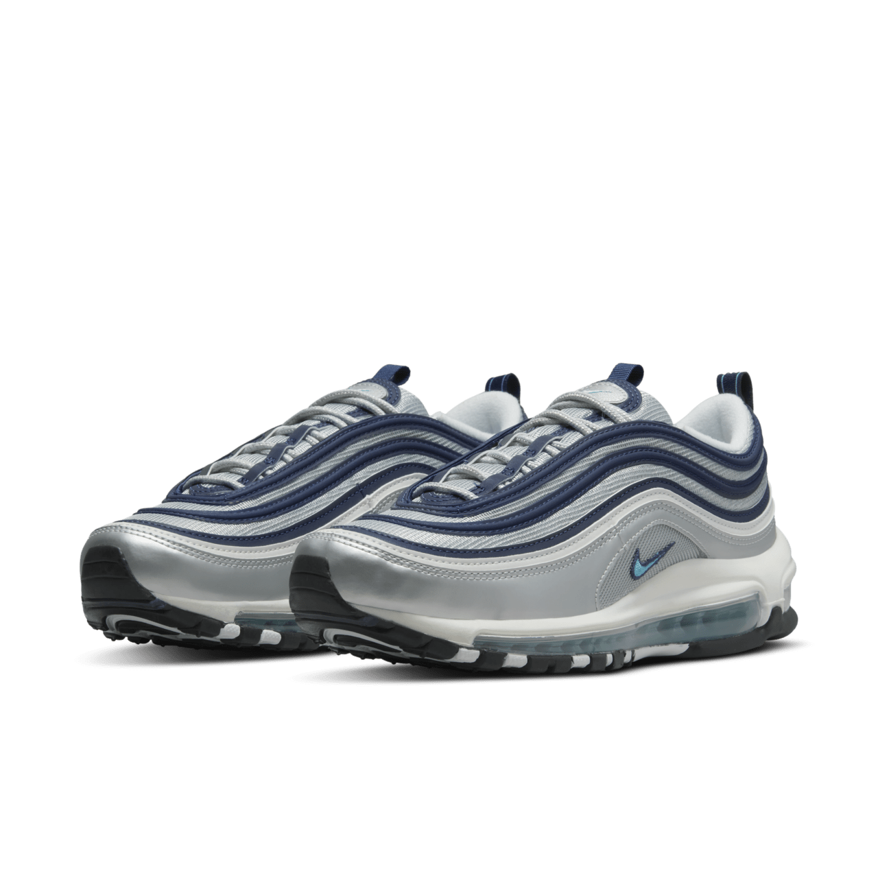 Fecha de lanzamiento del Air Max 97 "Metallic Silver and Chlorine Blue" para mujer (DQ9131-001)