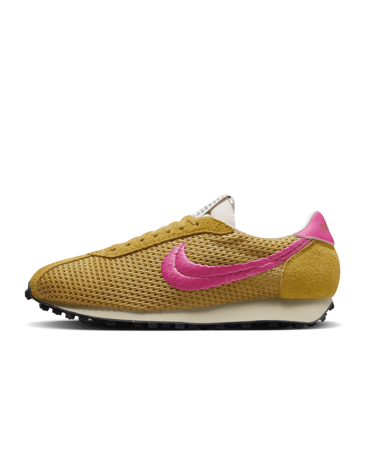 Fecha de lanzamiento de los Nike LD-1000 x Stüssy "Sanded Gold and Laser Fuchsia" (FQ5369-700)