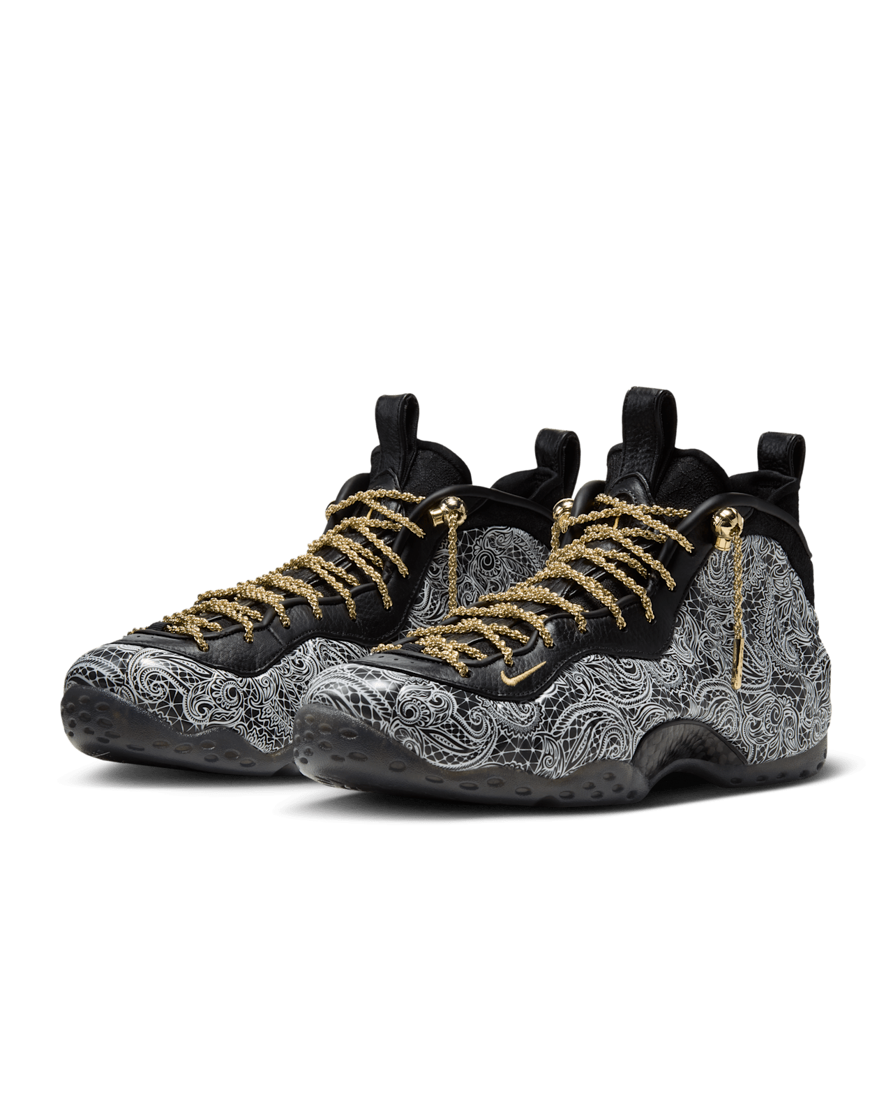 Air Foamposite One x Victor Solomon 'Black and Metallic Gold' (IR2077-001) Release Date