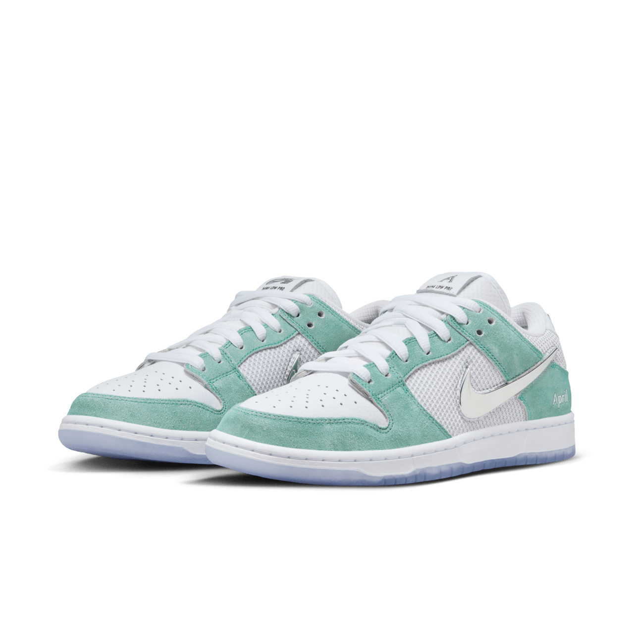 Nike SB x April Skateboards Dunk Low Pro White and Multi Colour FD2562 400 release date. Nike SNKRS