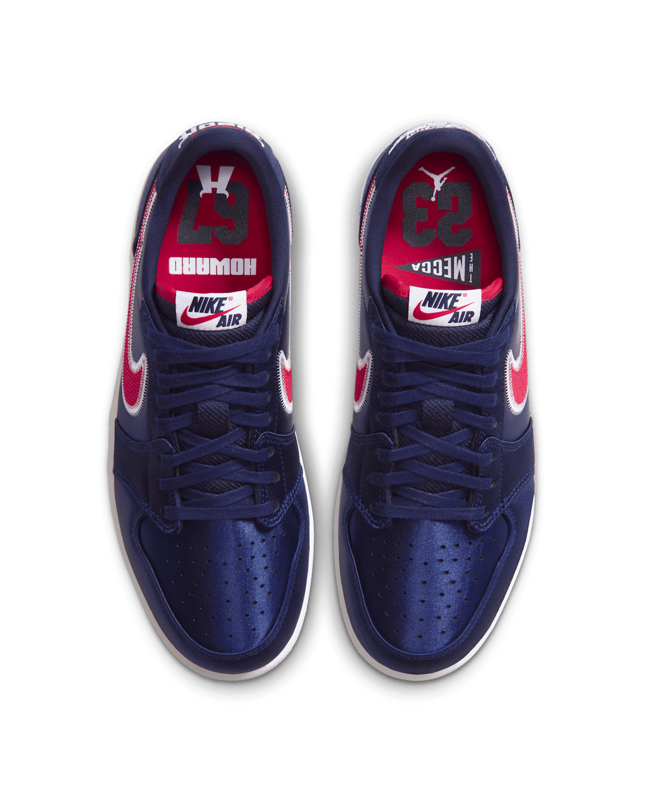 Fecha de lanzamiento de los Air Jordan 1 Low OG "Howard" "College Navy and University Red" (IM5757-400)