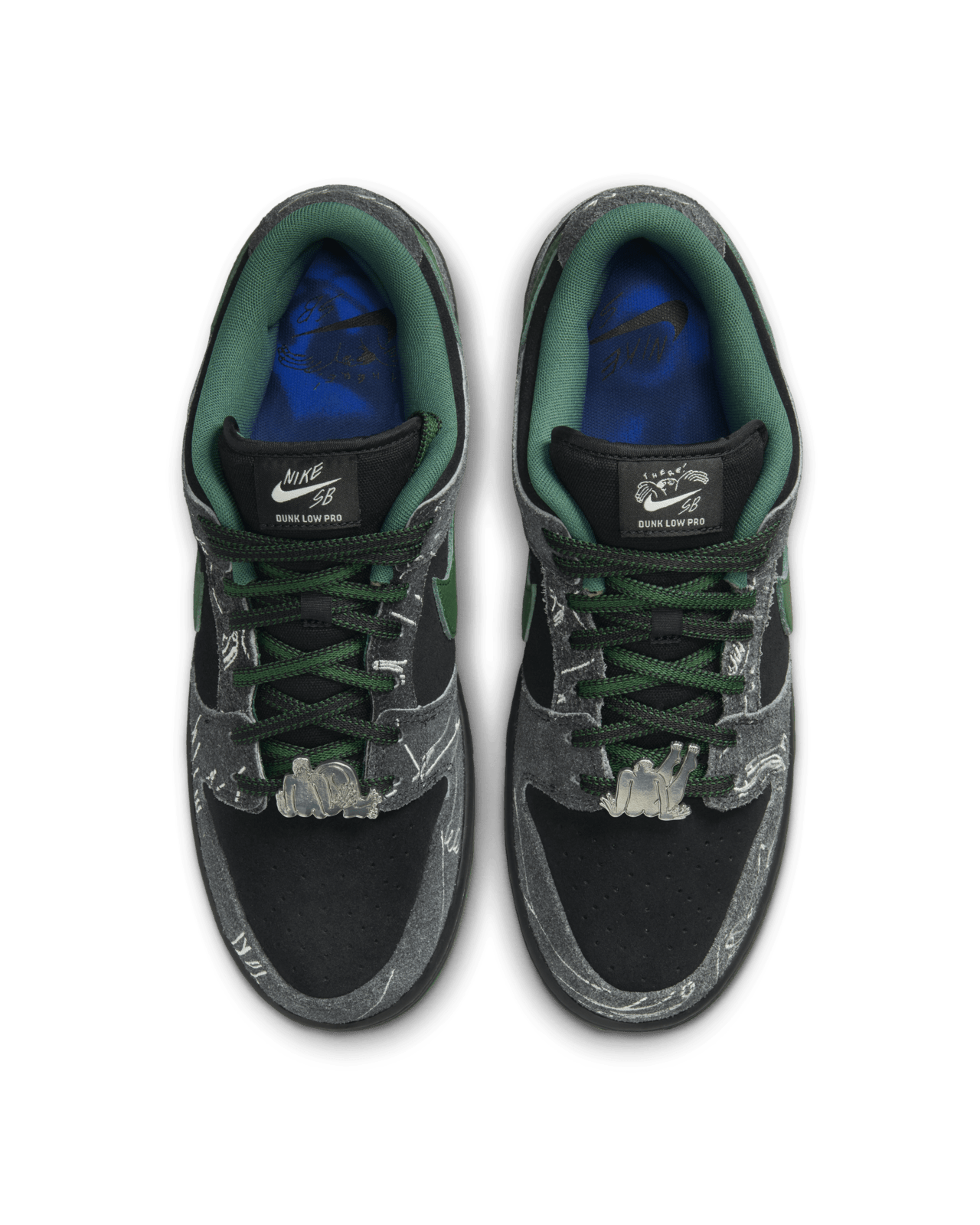 วันเปิดตัว Nike SB Dunk Low Pro x There "Anthracite and Gorge Green" (HF7743-001)