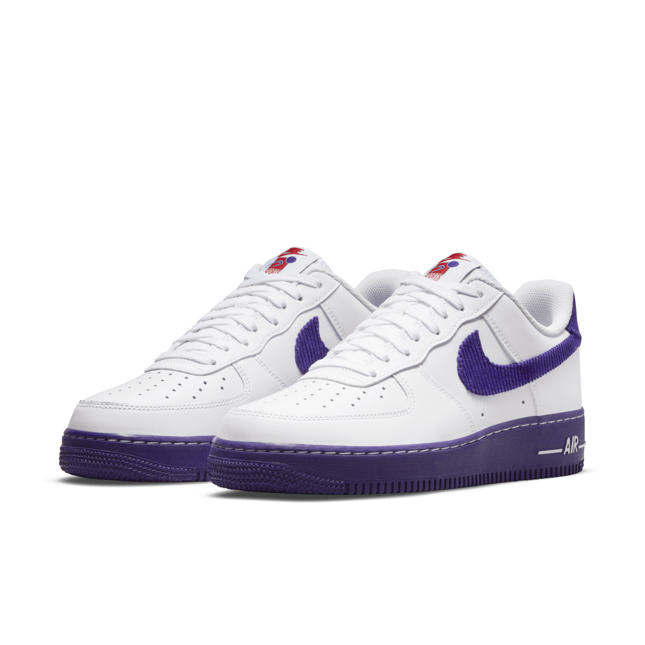 【NIKE公式】エア フォース 1 EMB 'White and Court Purple' (DB0264-100 / AF 1 '07 LV8 EMB)