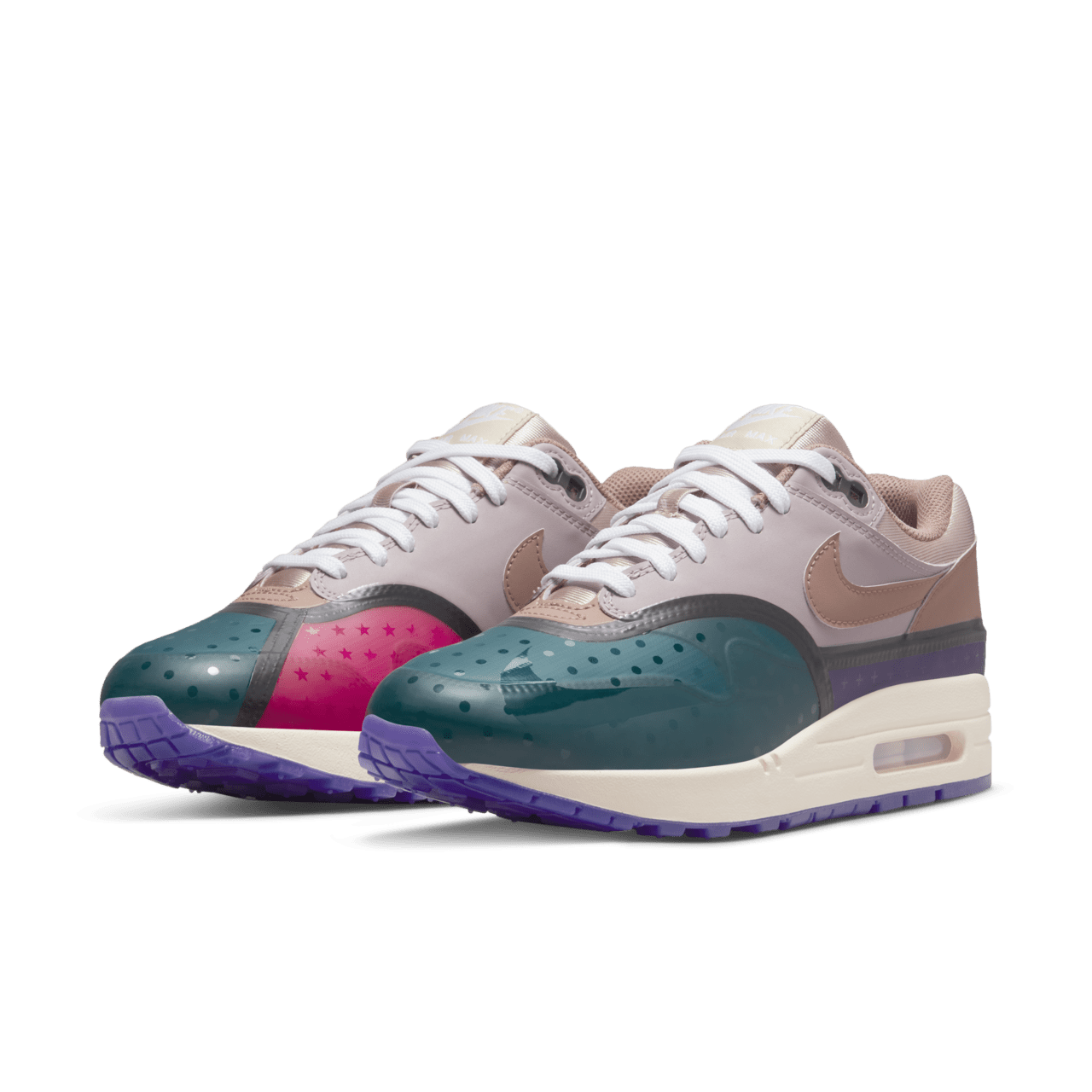 Fecha de lanzamiento de Air Max 1 "Plum Fog and Fossil Rose" para mujer (DV2301-501)