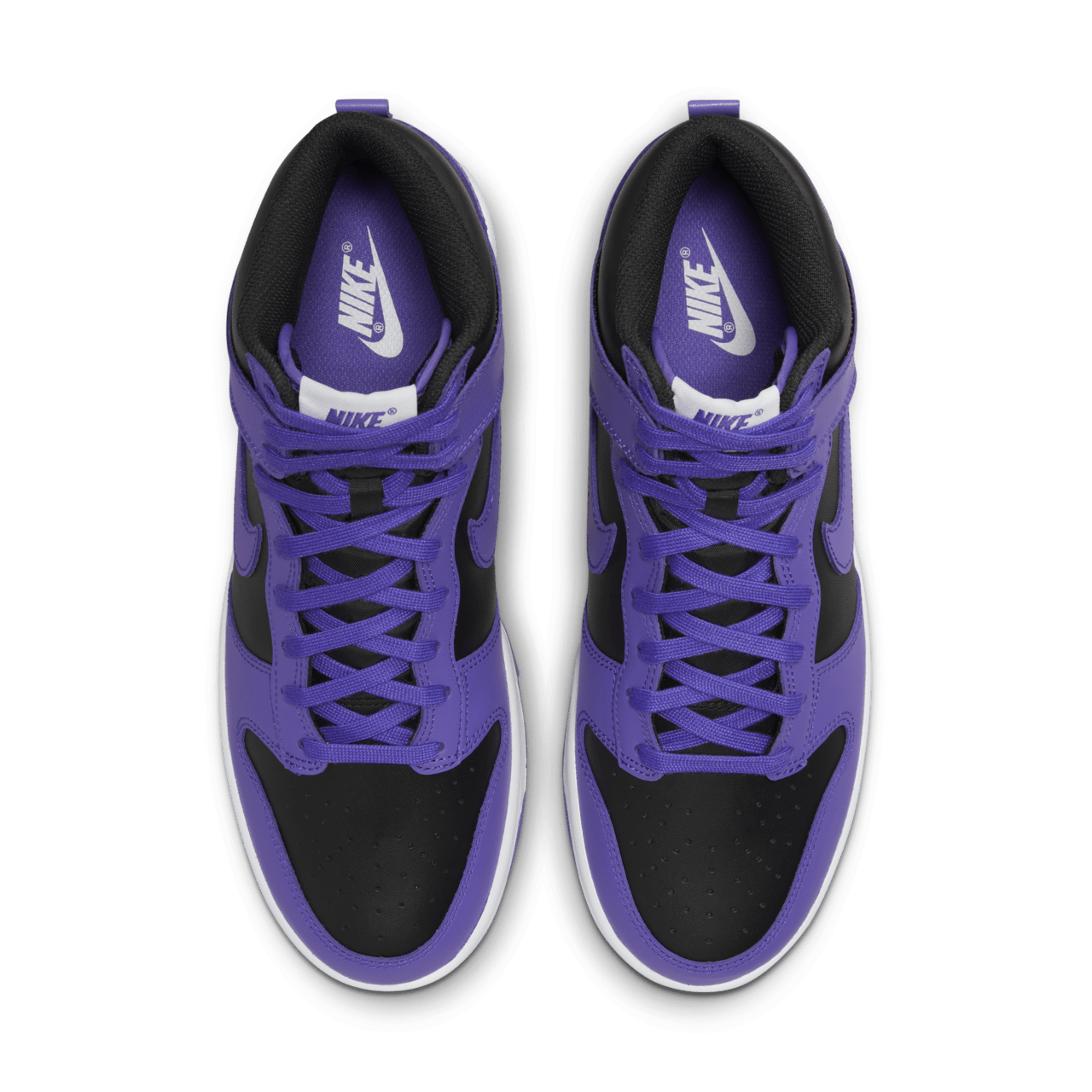 Nike dunks black and purple best sale