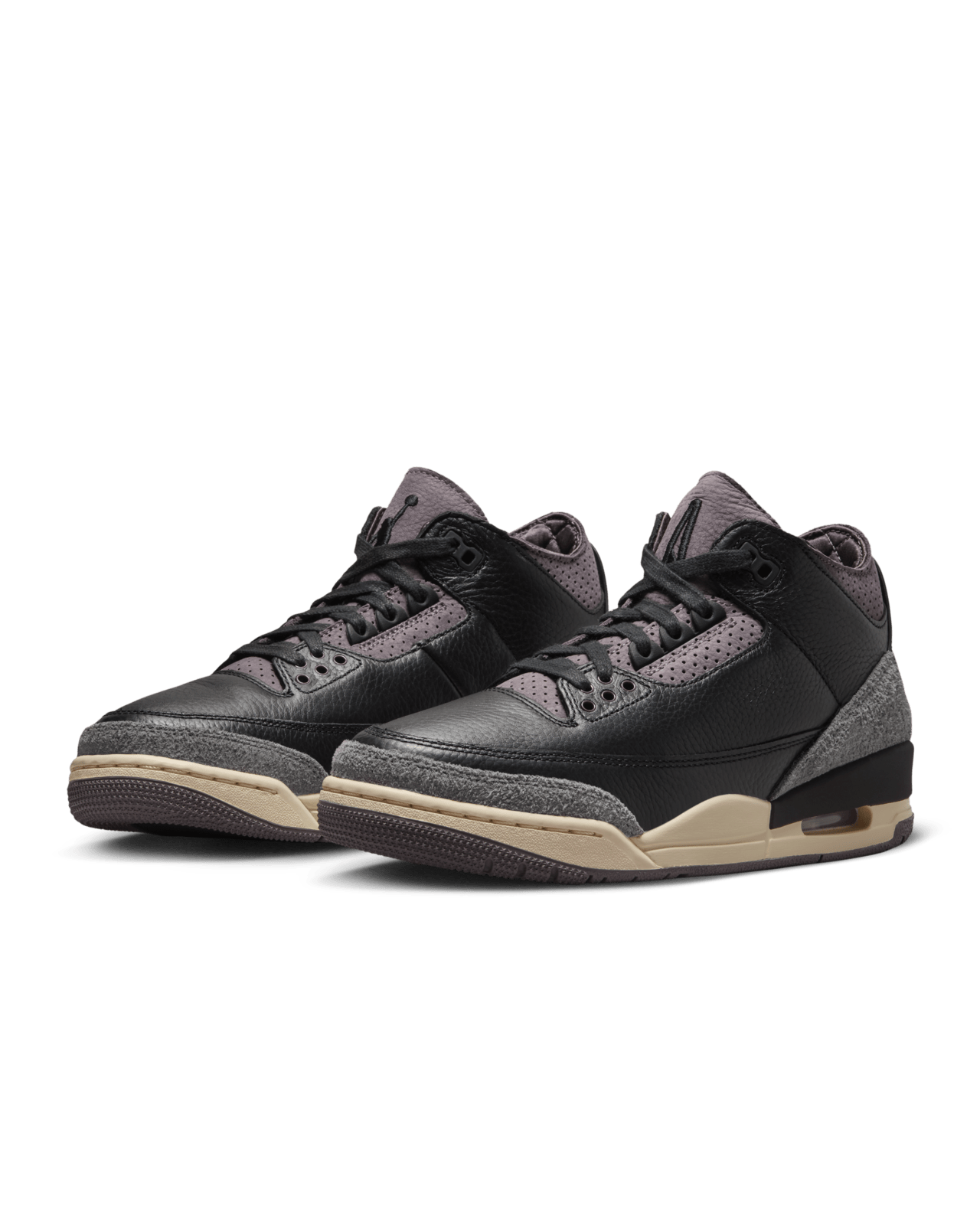 Women's Air Jordan 3 x A Ma Maniére 'Black and Flat Pewter
