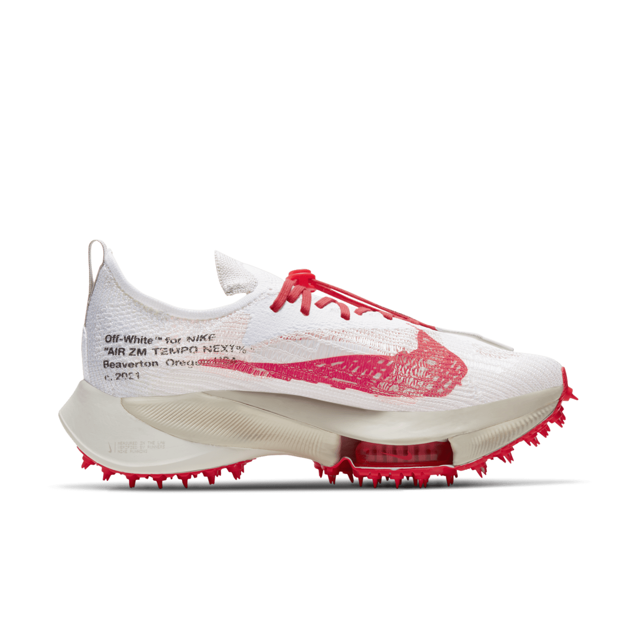 NIKE公式】エア ズーム テンポ ネクスト％ x Off-White™ 'Solar Red' (CV0697-100 / AIR ZOOM  TURBO NEXT% FK / OW). Nike SNKRS