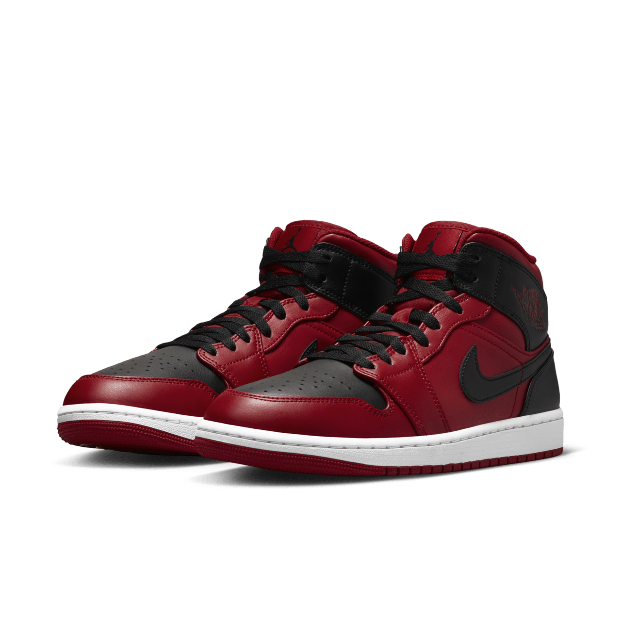 วันเปิดตัว Air Jordan 1 Mid 'Gym Red and Black' (554724-660)