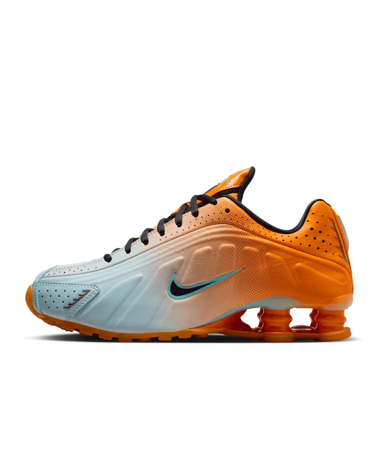 NIKE公式】レディース ショックス R4 'Vivid Orange and Glacier Blue