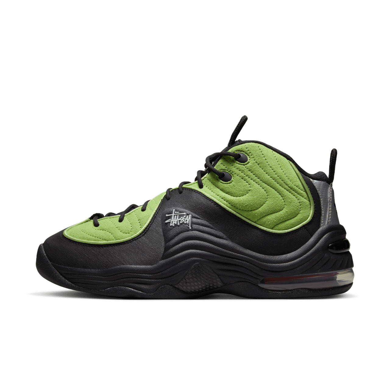 Air Penny 2 x Stüssy 'Vivid Green and Black' (DX6933-300) Release Date