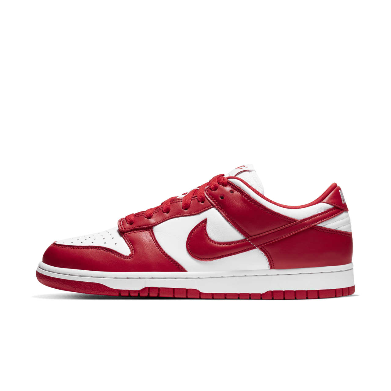 Red and white nike sb dunks on sale