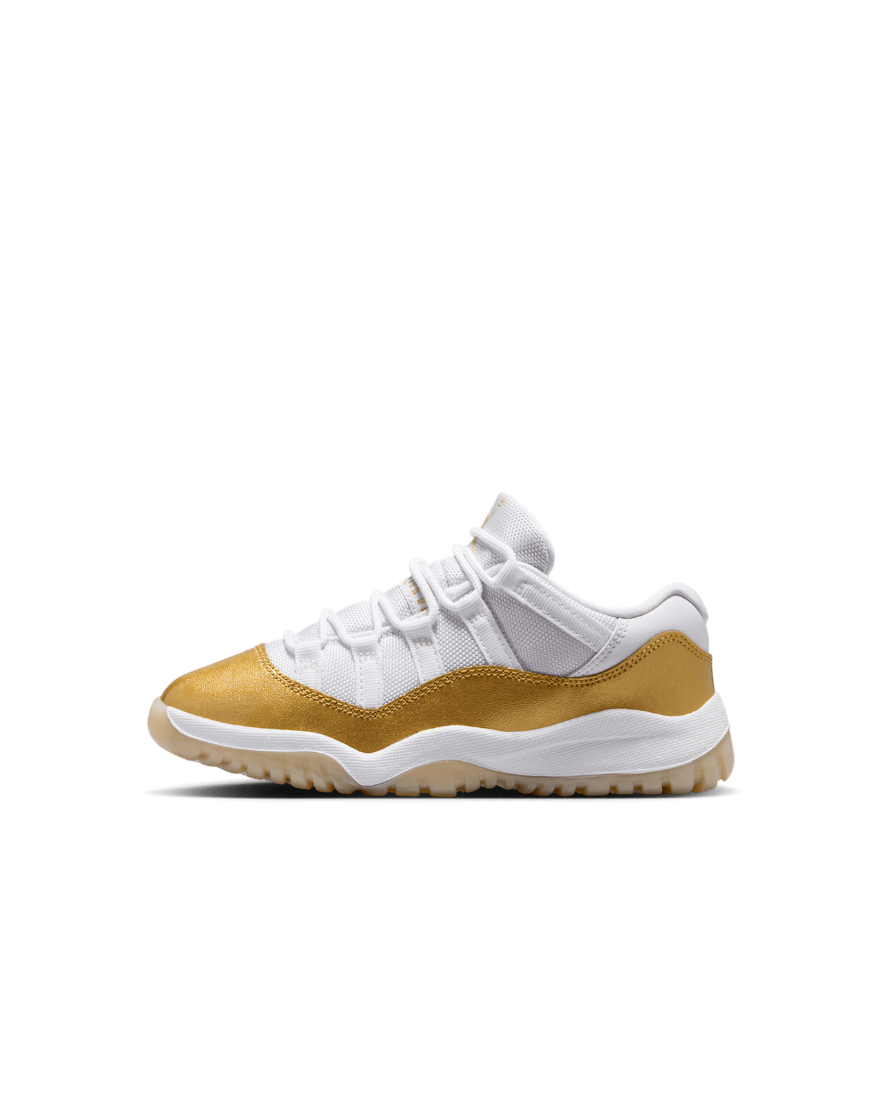 Date de sortie de la Air Jordan 11 Low Mother's Day "White and Metallic Gold" pour femme (AH7860-102)