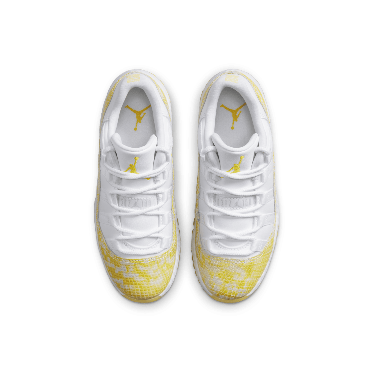 Jordan 11 "Yellow Snakeskin" til mindre børn (580522-107)