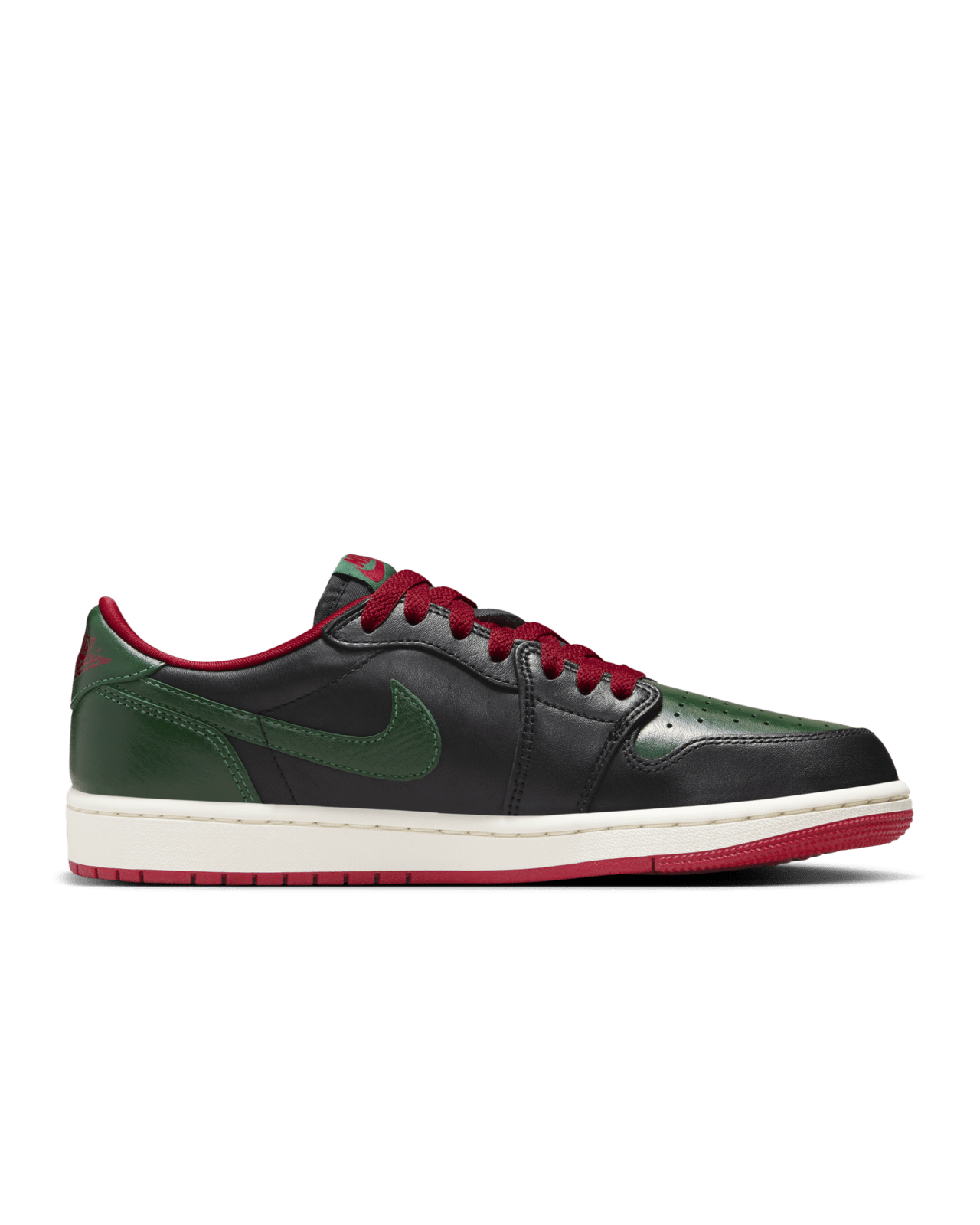 【NIKE公式】レディース エア ジョーダン 1 LOW OG 'Black and Gorge Green' (CZ0775-036 / AJ 1 LOW OG "BLACK/GORGE GREEN") 