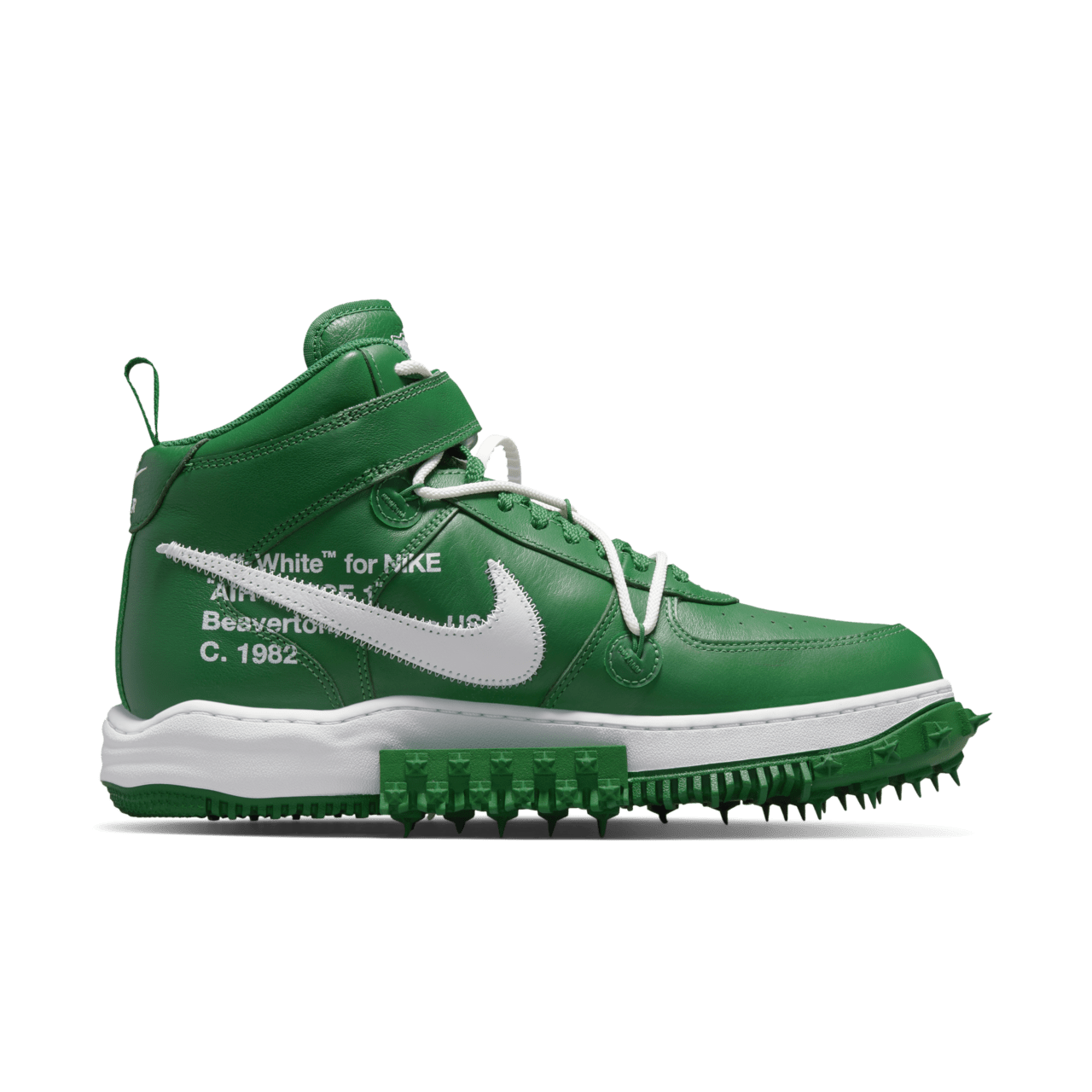 Fecha de lanzamiento del Air Force 1 Mid x Off-White™ "Pine Green" (DR0500-300)