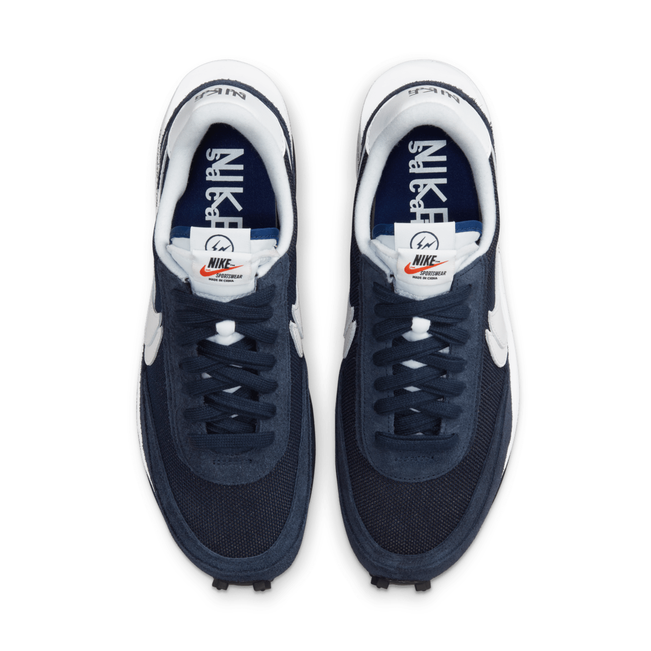 วันเปิดตัว LDWaffle x sacai x Fragment “Blackened Blue”