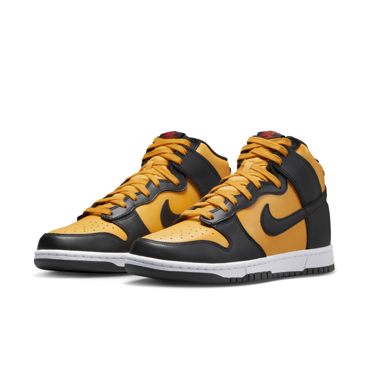 Nike dunk high black and yellow deals