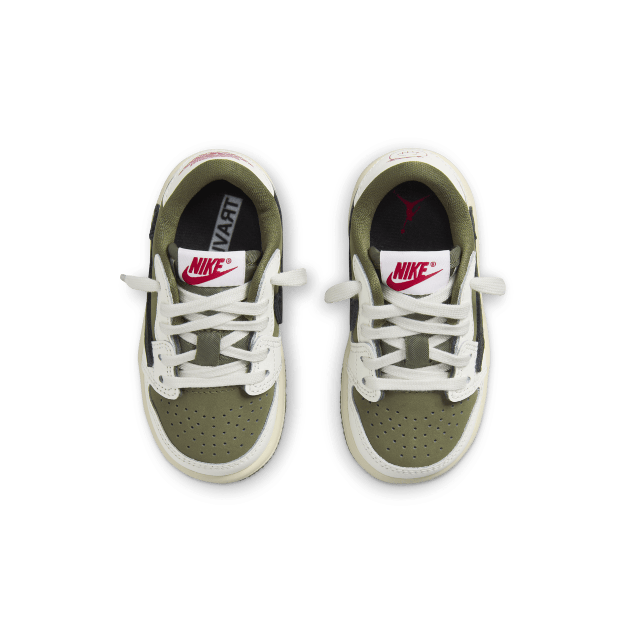 วันเปิดตัว Jordan 1 Low x Travis Scott "Reverse Olive" เด็กวัยหัดเดิน (DO5441-200)