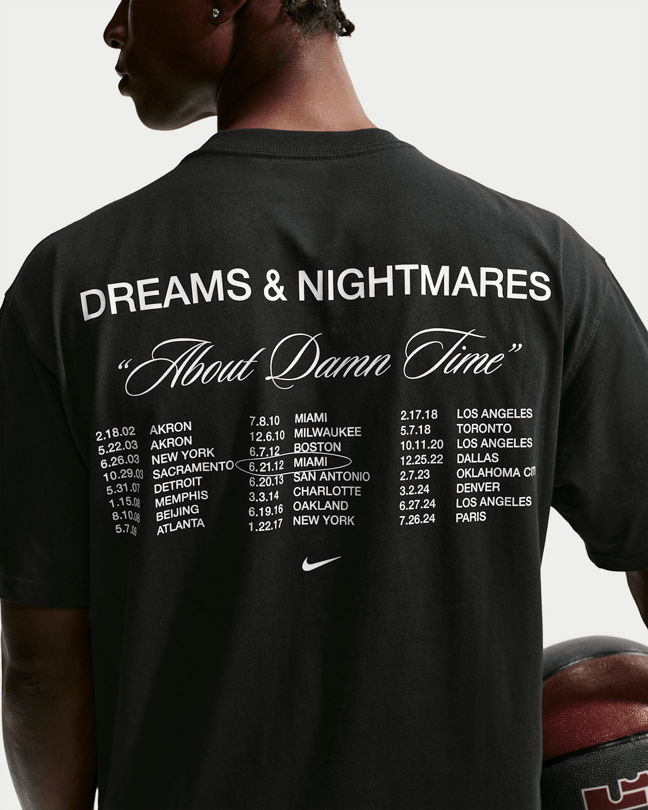 LeBron 'Dreams and Nightmares' Men's Nike Basketball T-Shirt Release Date