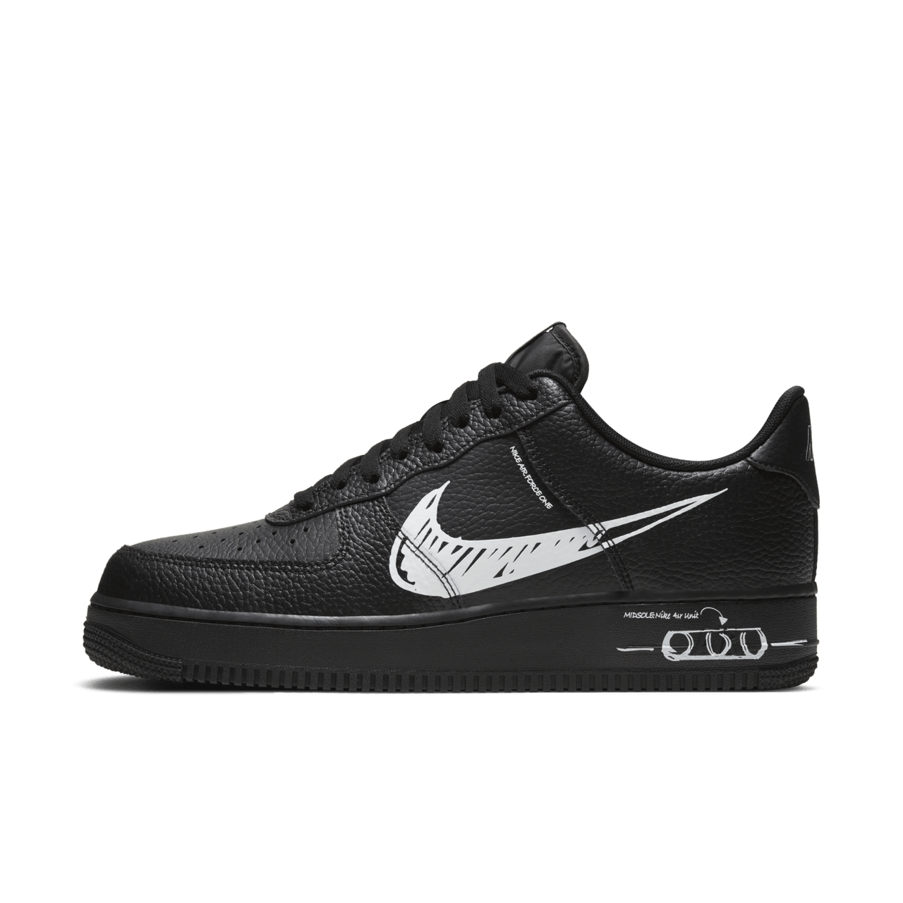 NIKE 1 LV8 White Sketch CW7581 001 AF 1 LV8 UTILITY Nike SNKRS