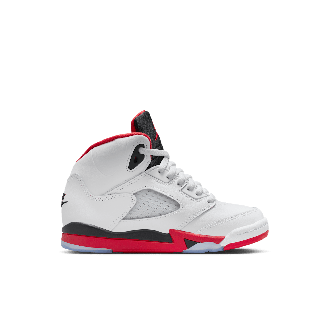 Little Kids' Jordan 5 'Fire Red' "Black Tongue" (HQ7979-101)