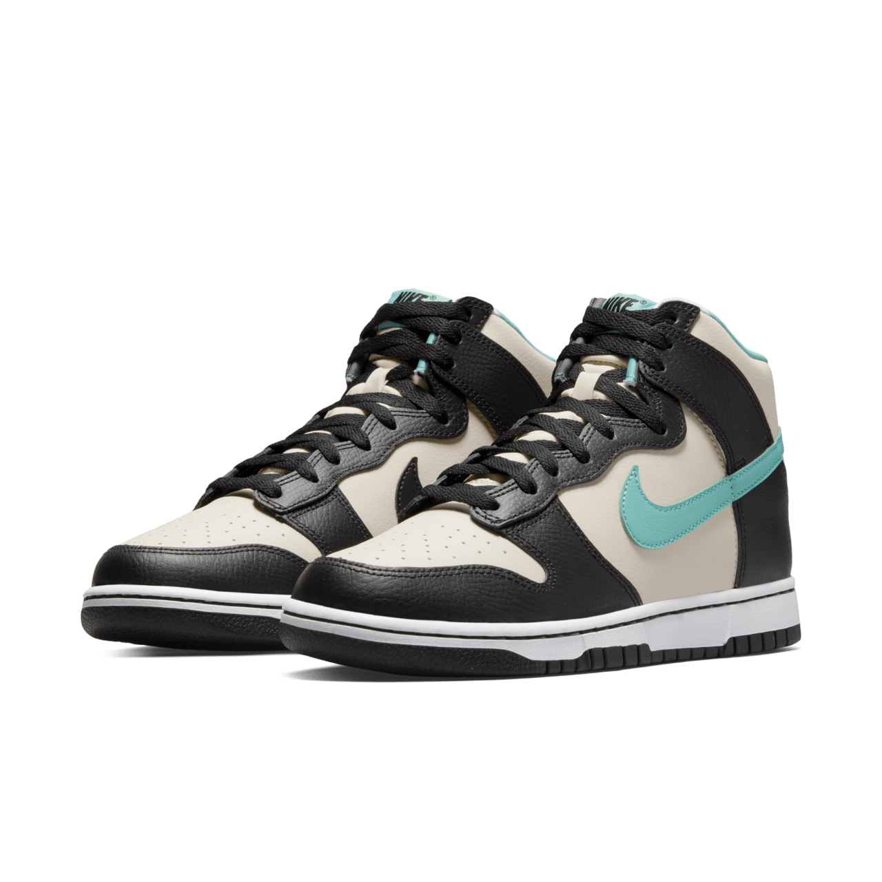 【NIKE公式】ナイキ ダンク HIGH レトロ EMB 'Pearl White and Washed Teal' (DO9455-200 / NIKE DUNK HI RETRO EMB)